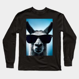 Llama with Sunglasses Long Sleeve T-Shirt